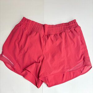 Lululemon Hotty Hot HR 4" Lined Running Shorts Glaze Pink 14